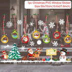 Christmas Window Stickers Christmas Wall Sticker Kids Room Wall Decals Merry Christmas Decorations for Home New Year Stickers
