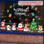 Christmas Window Stickers Christmas Wall Sticker Kids Room Wall Decals Merry Christmas Decorations for Home New Year Stickers