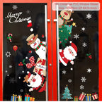 Christmas Window Stickers Christmas Wall Sticker Kids Room Wall Decals Merry Christmas Decorations for Home New Year Stickers