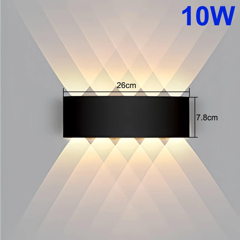 Up and down LED Wall Lamp Waterproof Interior Wall Light for Bedroom Living Room Corridor Indoor Outdoor Lighting
