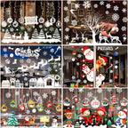 Christmas Window Stickers Christmas Wall Sticker Kids Room Wall Decals Merry Christmas Decorations for Home New Year Stickers