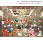 Christmas Window Stickers Christmas Wall Sticker Kids Room Wall Decals Merry Christmas Decorations for Home New Year Stickers