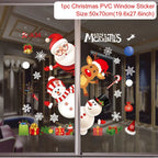 Christmas Window Stickers Christmas Wall Sticker Kids Room Wall Decals Merry Christmas Decorations for Home New Year Stickers