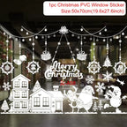 Christmas Window Stickers Christmas Wall Sticker Kids Room Wall Decals Merry Christmas Decorations for Home New Year Stickers