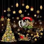 Christmas Window Stickers Christmas Wall Sticker Kids Room Wall Decals Merry Christmas Decorations for Home New Year Stickers
