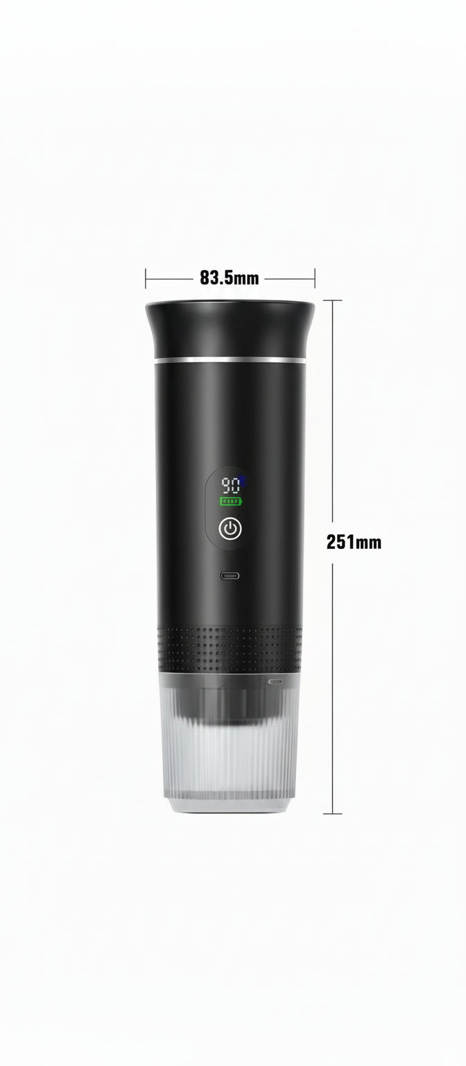 Wireless Electric Portable Espresso Coffee Machine for Car & Home Camping Coffee Maker 3-In-1 Capsule Powder Travel Coffee Maker