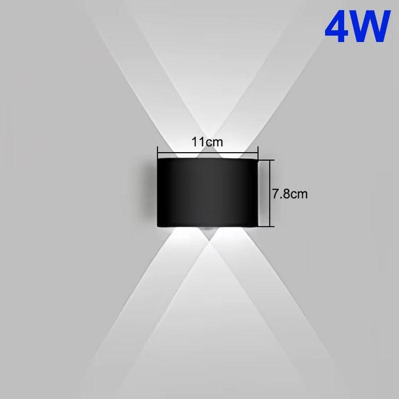 Up and down LED Wall Lamp Waterproof Interior Wall Light for Bedroom Living Room Corridor Indoor Outdoor Lighting