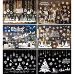 Christmas Window Stickers Christmas Wall Sticker Kids Room Wall Decals Merry Christmas Decorations for Home New Year Stickers